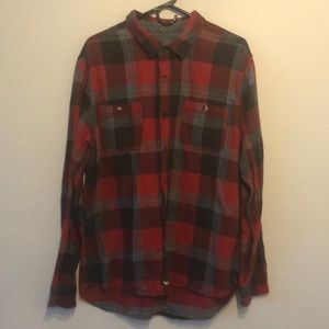 Modern amusement button down flannel